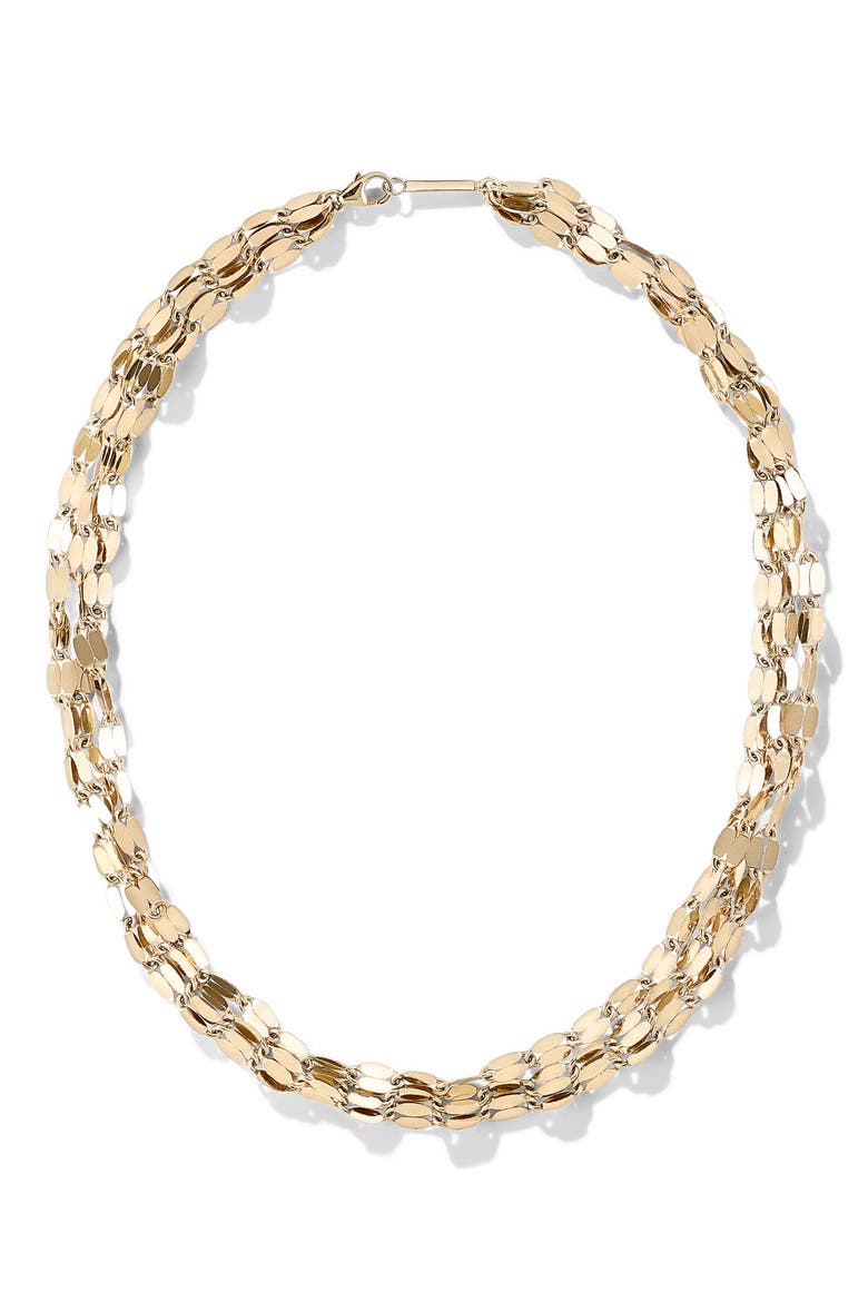 Epic Gloss Blake Triple Strand Choker, Main, color, YELLOW