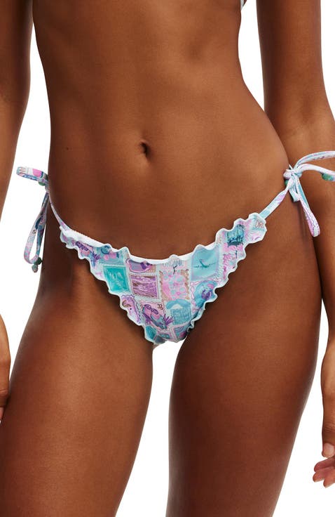 Women's Fixed Tie Side Brazilian Bikini Bottom