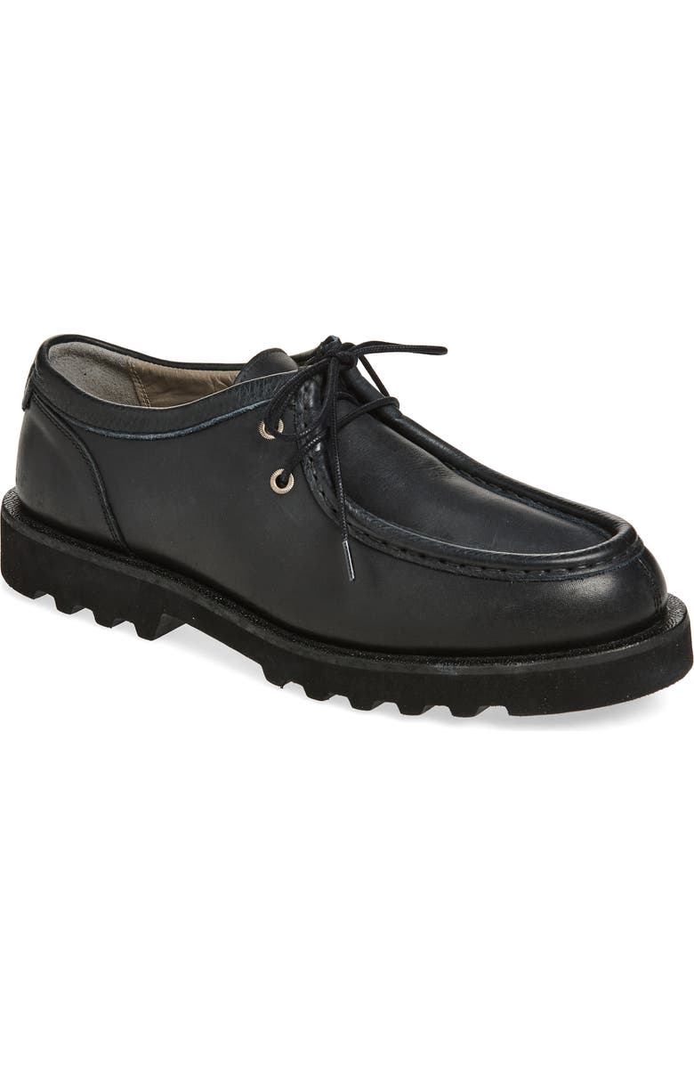 AllSaints Skiff Apron Toe Shoe, Main, color, Black