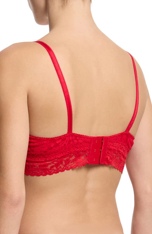 Hanky Panky Signature Lace Underwire Push-up Bra In Red