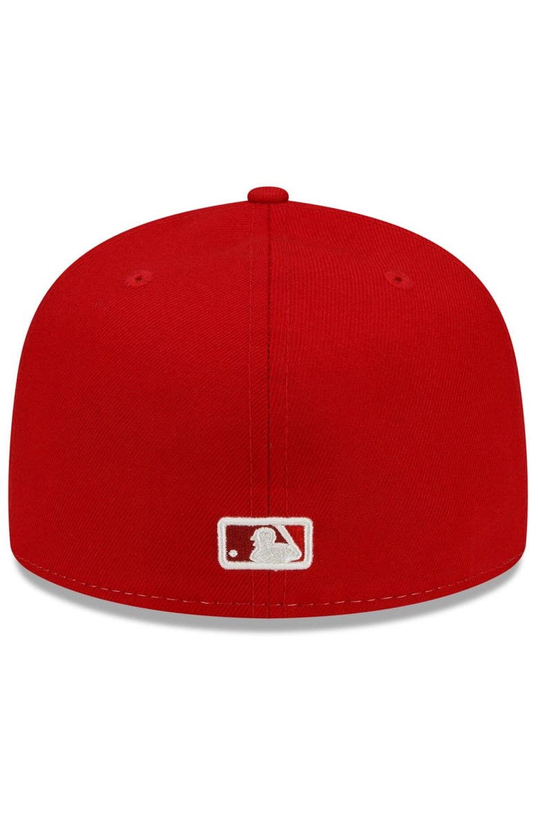New Era Men's New Era Red Los Angeles Angels 2022 City Connect 59FIFTY Fitted Hat, Alternate, color, Red