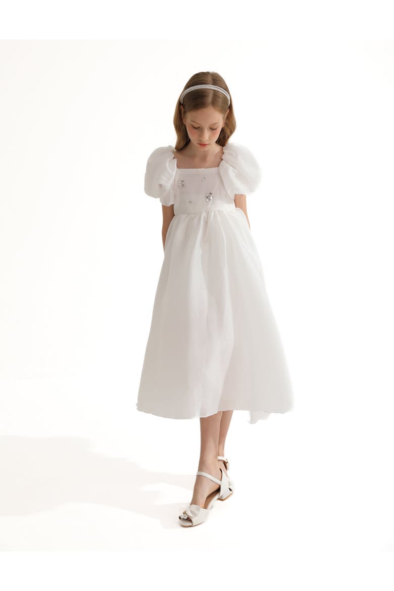 Janelle Dress, Alternate, color, White
