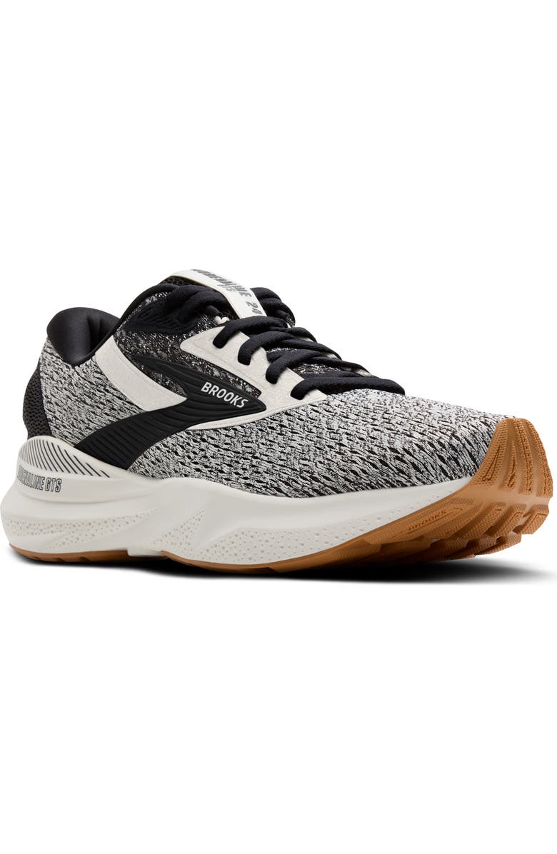 Brooks Adrenaline GTS 24 Running Shoe, Main, color, Coconut/ Black/ Biscuit
