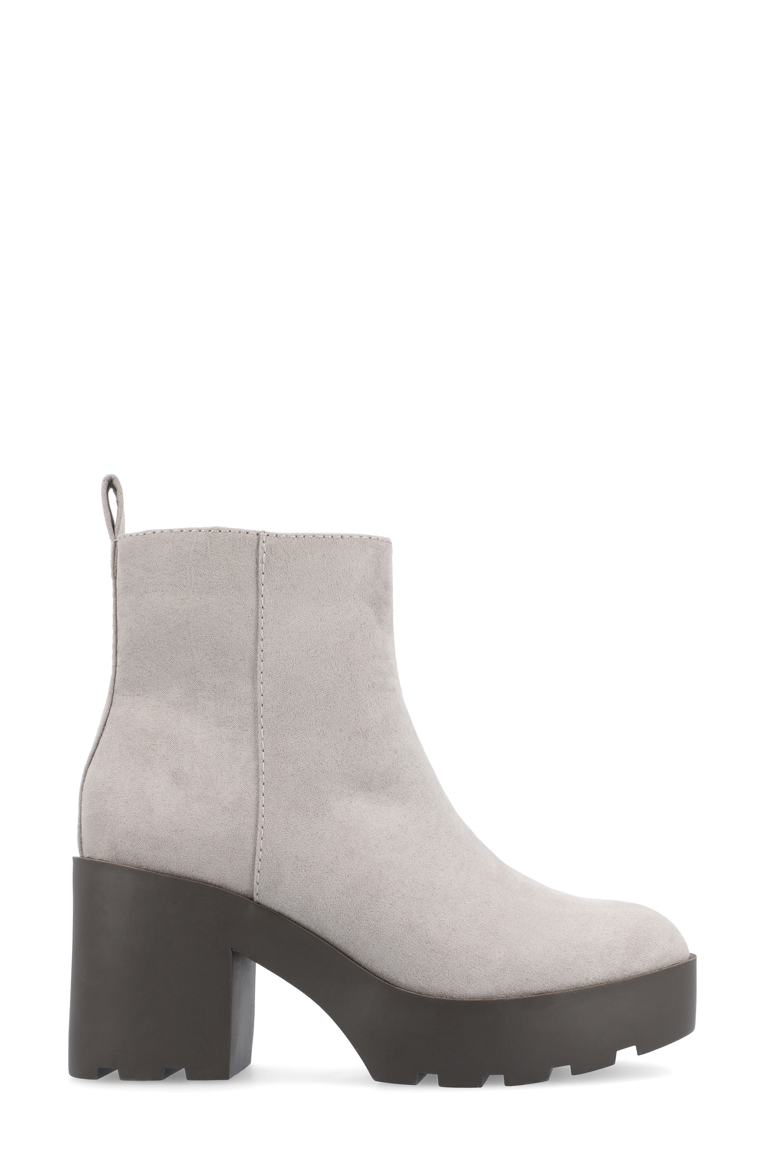 Journee Collection Cassidy Bootie, Alternate, color, Grey