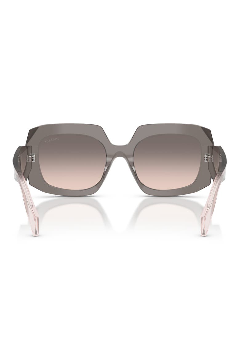 55mm Square Sunglasses, Alternate, color, GREY / PINK GRADIENT GREY