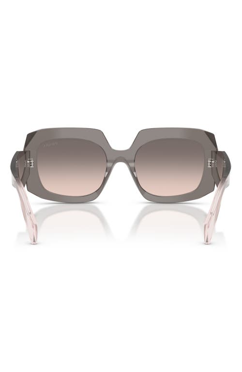 Prada 55mm Square Sunglasses In Brown