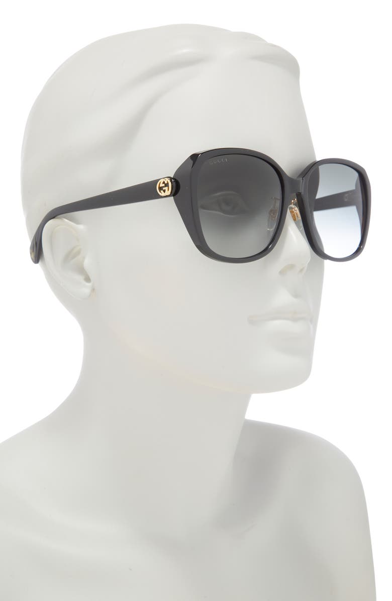 Gucci Best 57mm Square Sunglasses, Alternate, color,