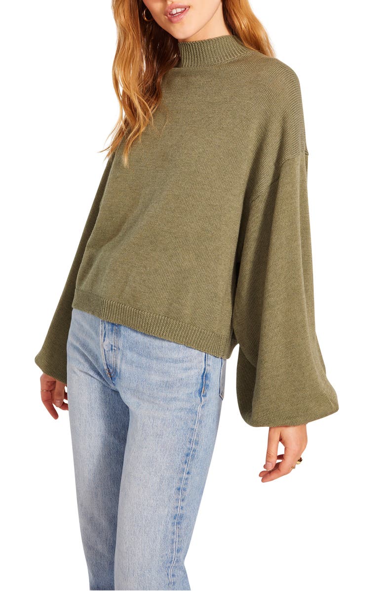 BB Dakota by Steve Madden BB Dakota Sochi Balloon Sleeve Sweater, Alternate, color,