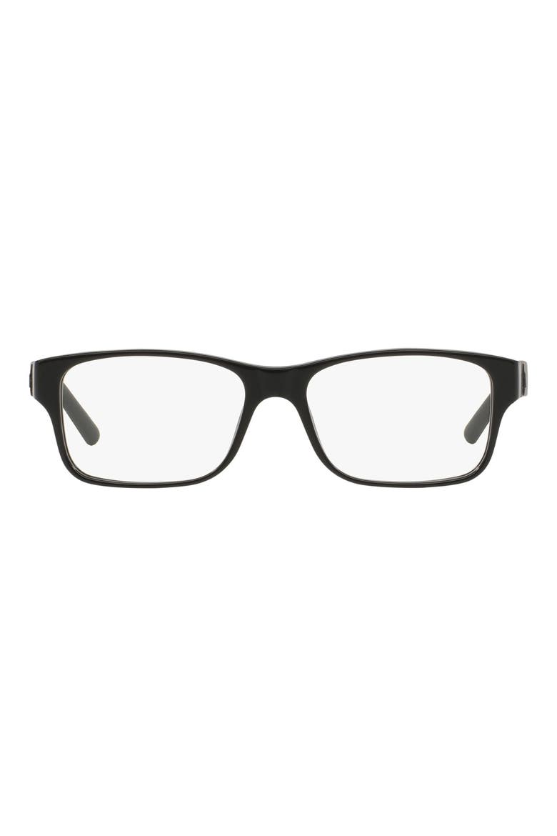 54mm Optical Glasses, Main, color, SHINY BLACK
