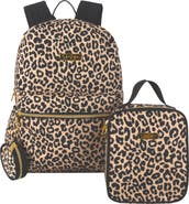 Jessica Simpson Kids' Leopard Print 3-Piece Backpack Set