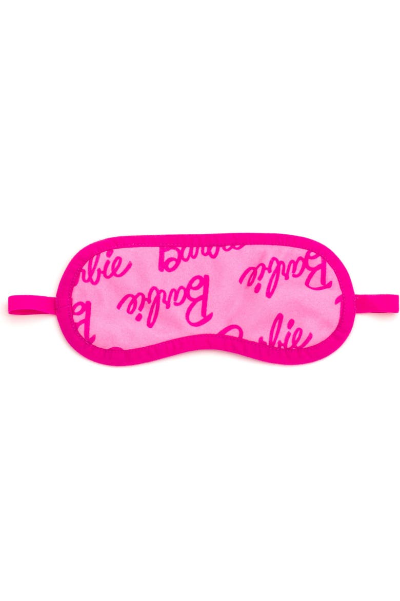 Fleece One Piece Pajama and Sleep Mask Set, Alternate, color, Classic Pink
