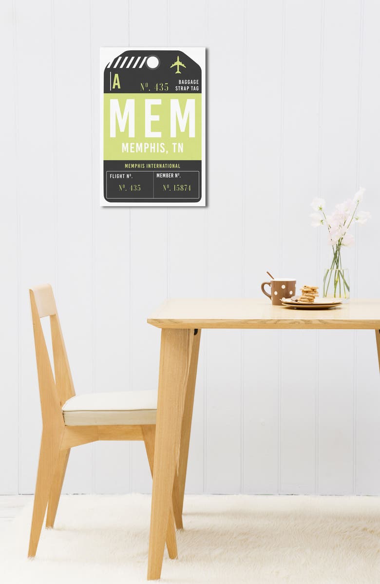 Oliver Gal Memphis Luggage Tag Wall Art, Alternate, color,