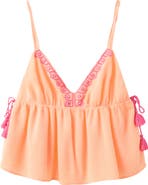 MANGO TEEN Embroidered Detail Camisole