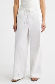 rag & bone Marin Embroidered Wide Leg Pants
