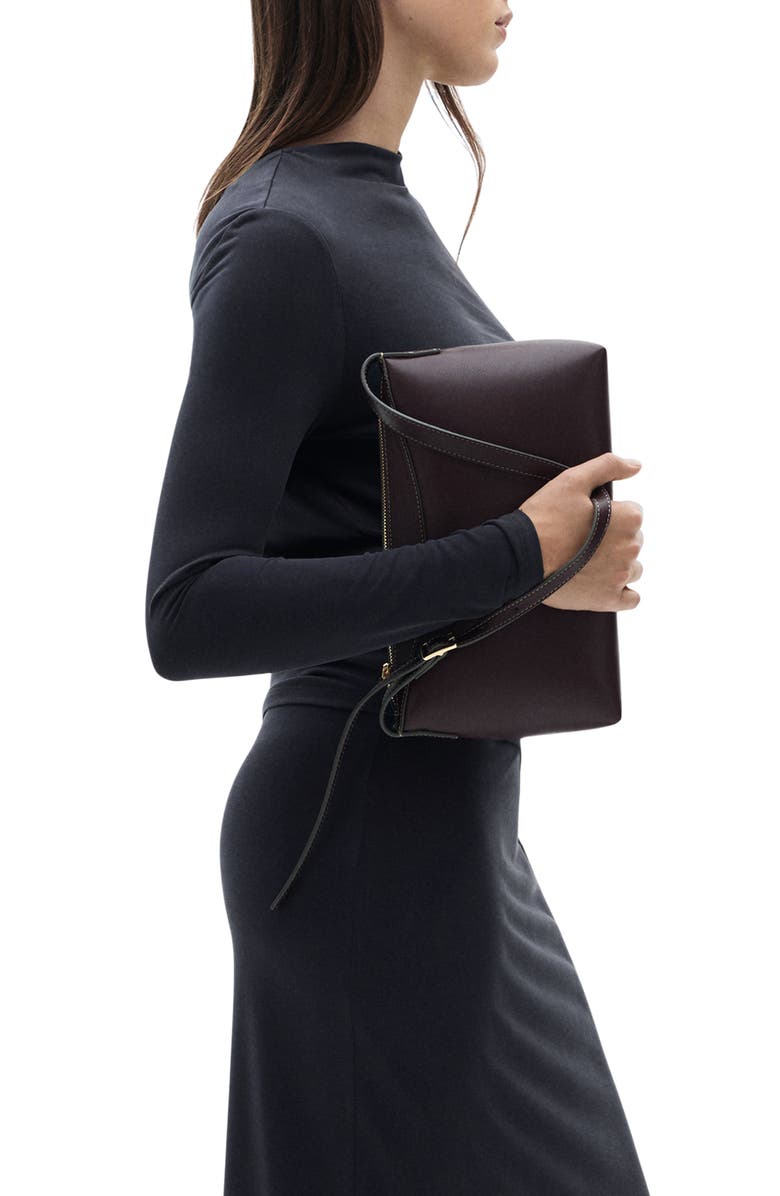 MANGO Asymmetric Off the Shoulder Long Sleeve Top, Alternate, color,