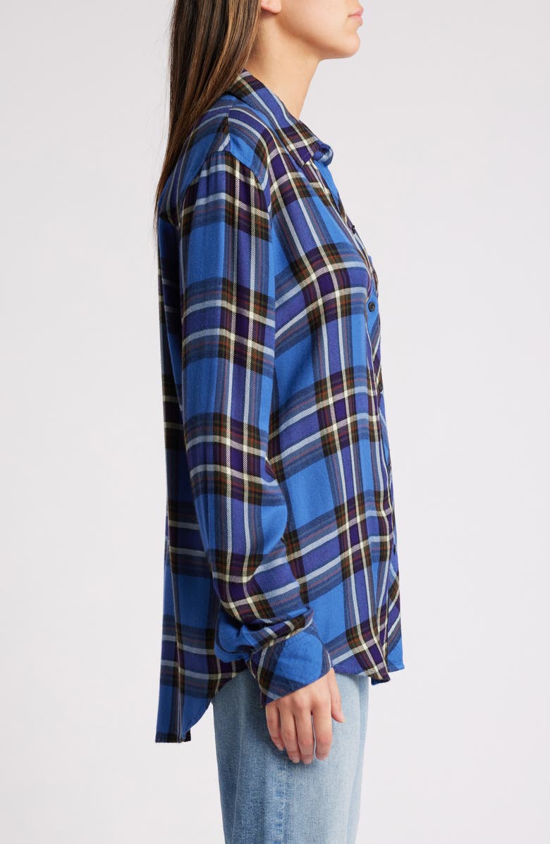 Rails Hunter Plaid Button-Up Shirt, Alternate, color, Sapphire Indigo