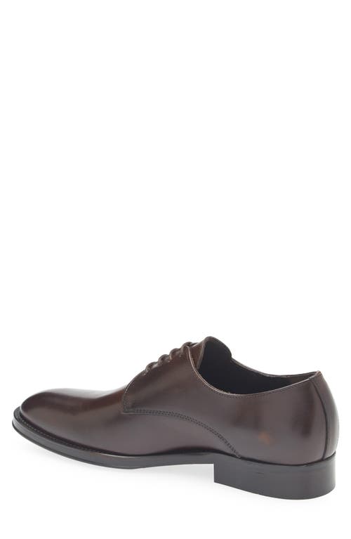 Bruno Magli Cilo Leather Derby In Dark Brown