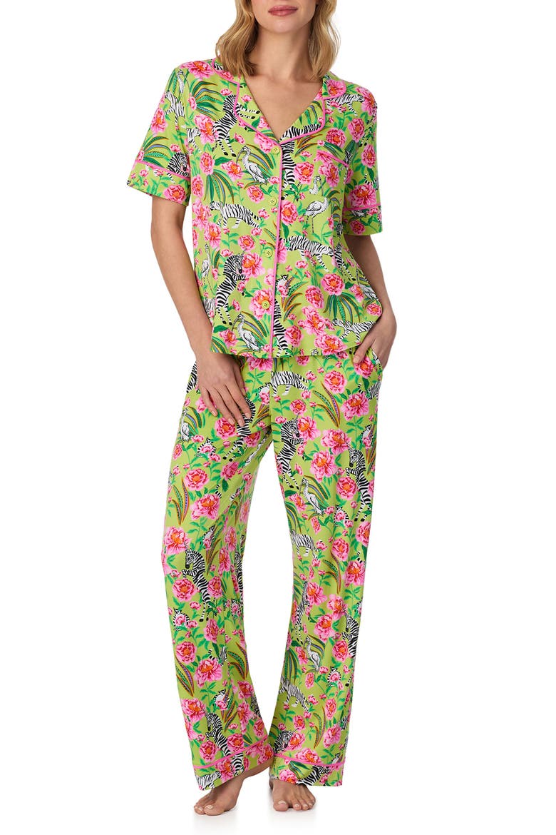 Printed Pajamas, Main, color, GREEN/ PRINT