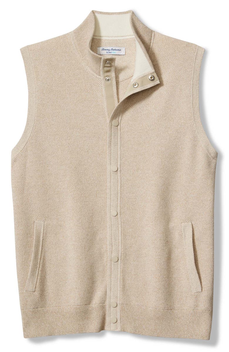 Tommy Bahama Coolside Course Snap Front Sweater Vest, Alternate, color,