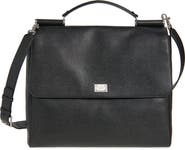 Dolce&Gabbana Sicily Alpina Leather Messenger Bag