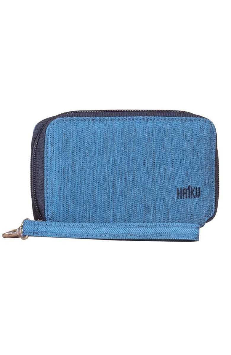 HAIKU Intrepid RFID Blocking Wristlet, Alternate, color, Sapphire