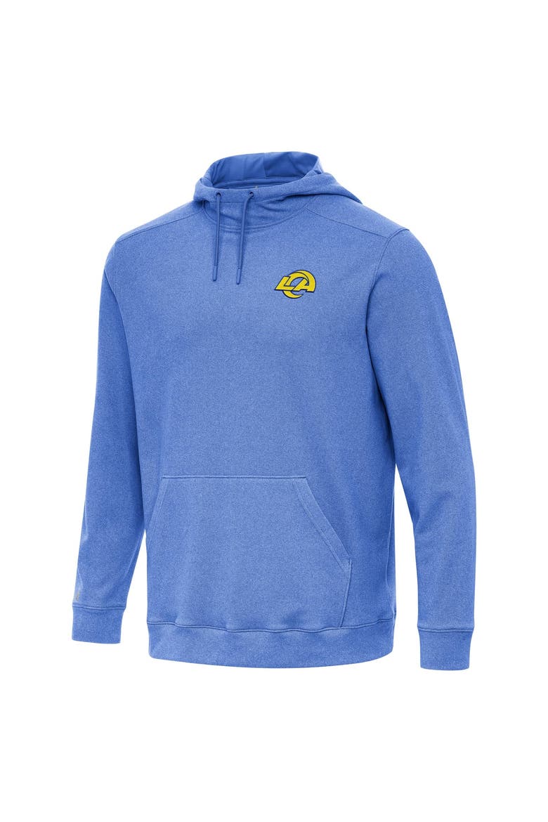 Men's Antigua Heather Royal Los Angeles Rams Cloud Hoodie, Alternate, color, Heather Royal