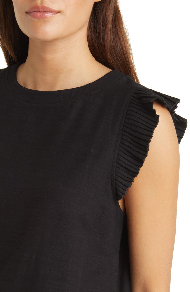 Wit & Wisdom Pleated Cap Sleeve Top, Alternate, color, 