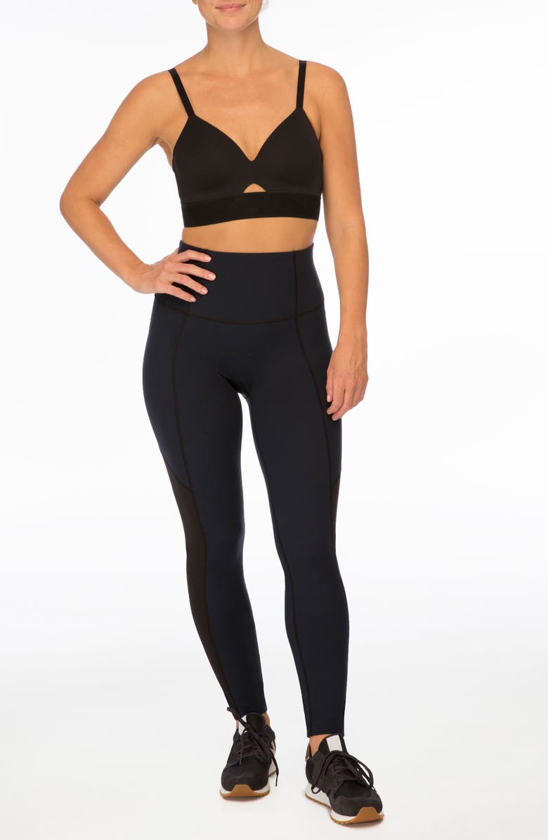 SPANX<sup>®</sup> Workout to Waves Mesh Panel Sports Bra, Main, color,