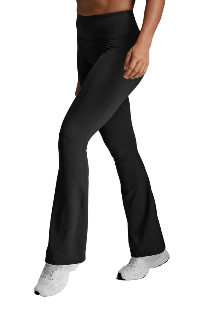 2XU Fluid Hi-Rise Flare Pant, Alternate, color, Black/Black