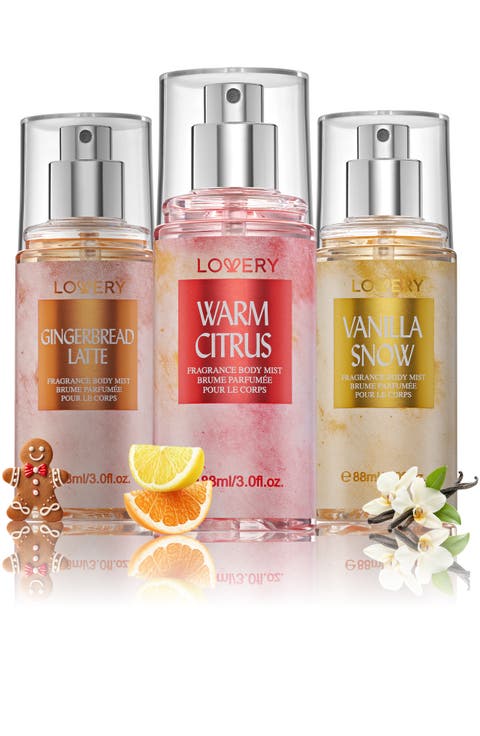 3-Pc. Assorted Holiday Body  Mist Fragrance Gift Set