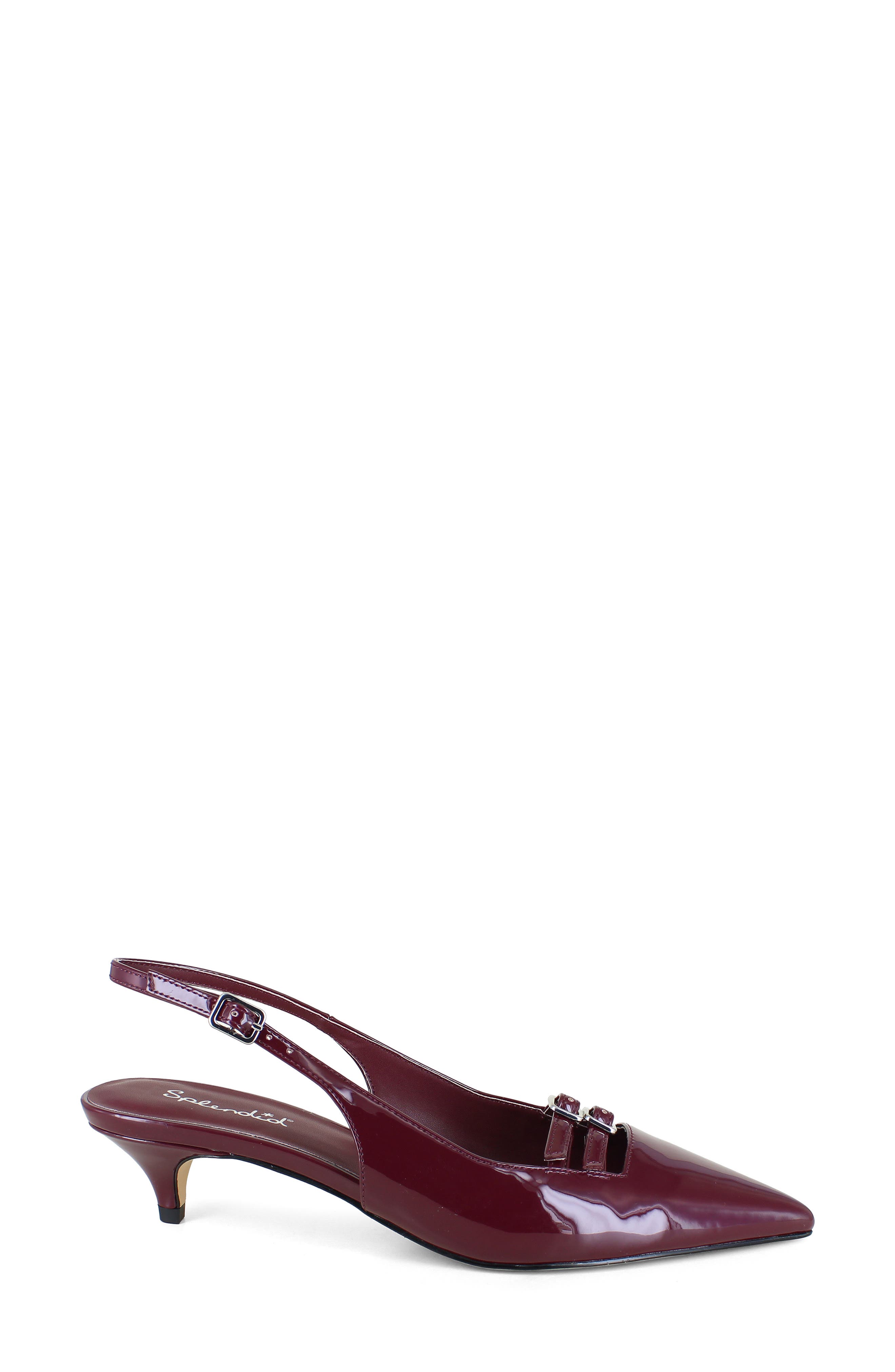 Vivi Pointed Toe Slingback Pump, Alternate, color, WINE