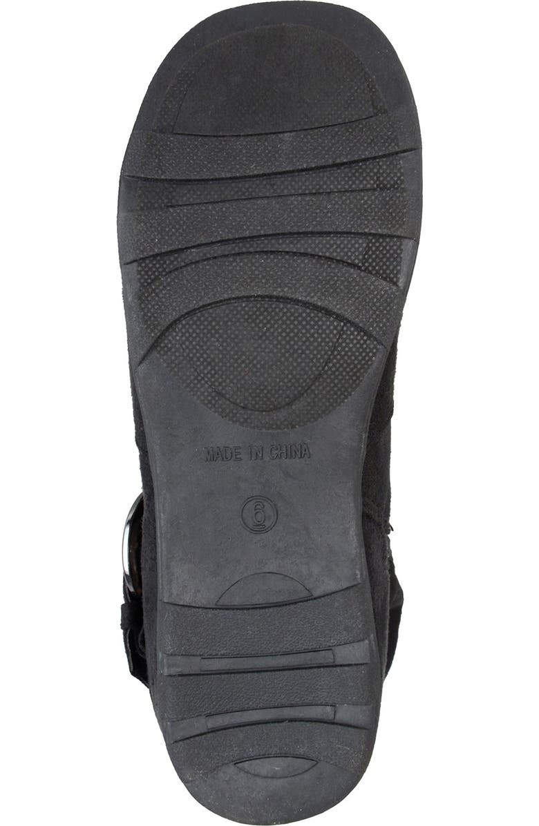 Journee Collection Jester Side Buckle Tall Boot, Alternate, color, Black