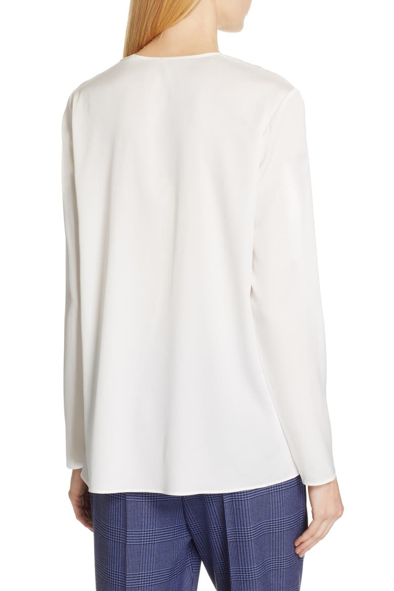 Ivala Stretch Silk Blouse, Alternate, color, VANILLA LIGHT