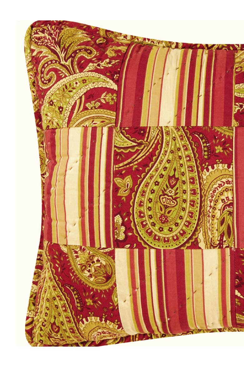 Firenze Pieced Thanksgiving Accent Pillow, 12" x 16", Alternate, color, Red