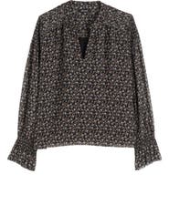 Madewell Semisheer Split Neck Top