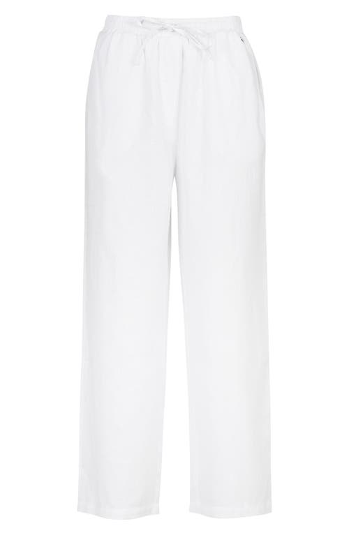 BARBOUR BARBOUR CHRISTIE COTTON & LINEN DRAWSTRING PANTS 