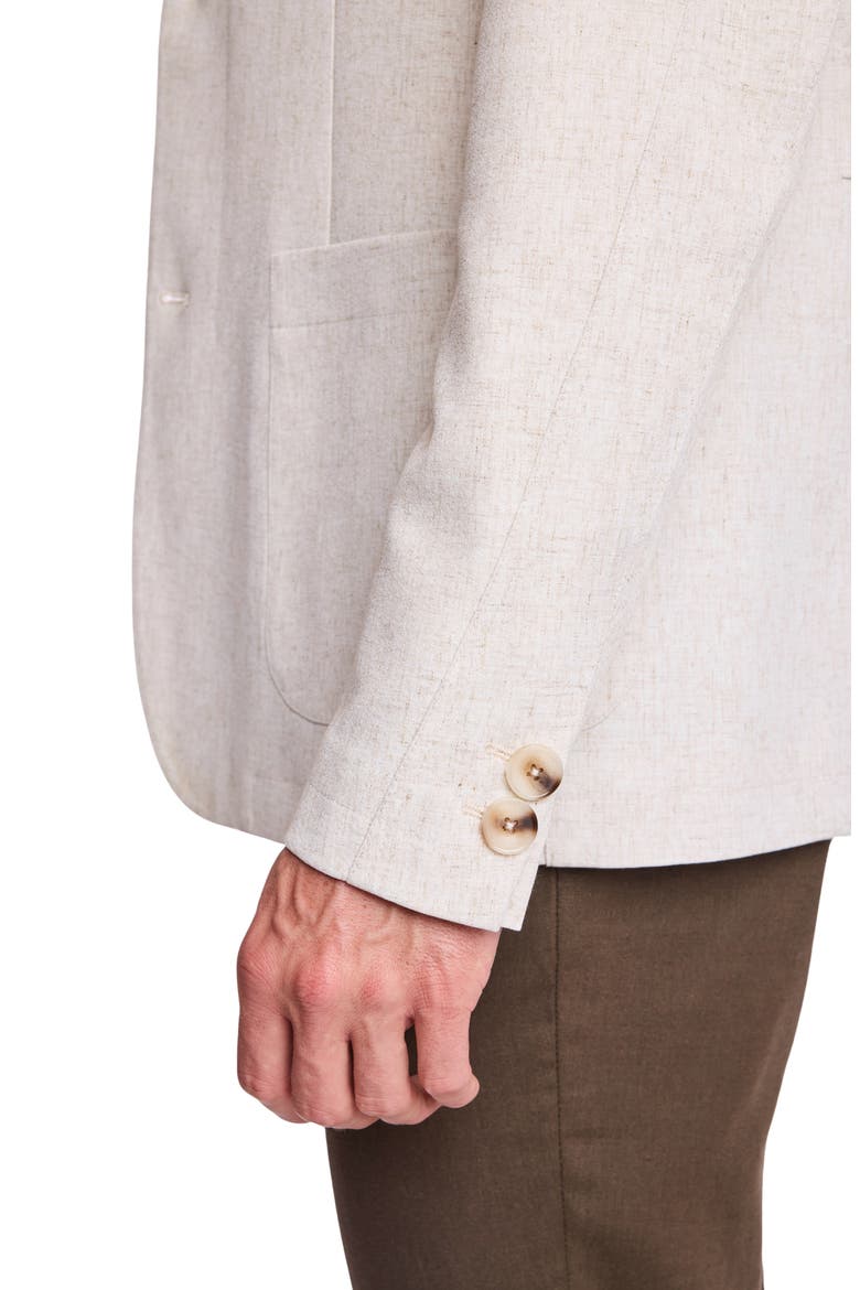 New York City Linen Blend Suit Jacket, Alternate, color, OAT LINEN BLEND