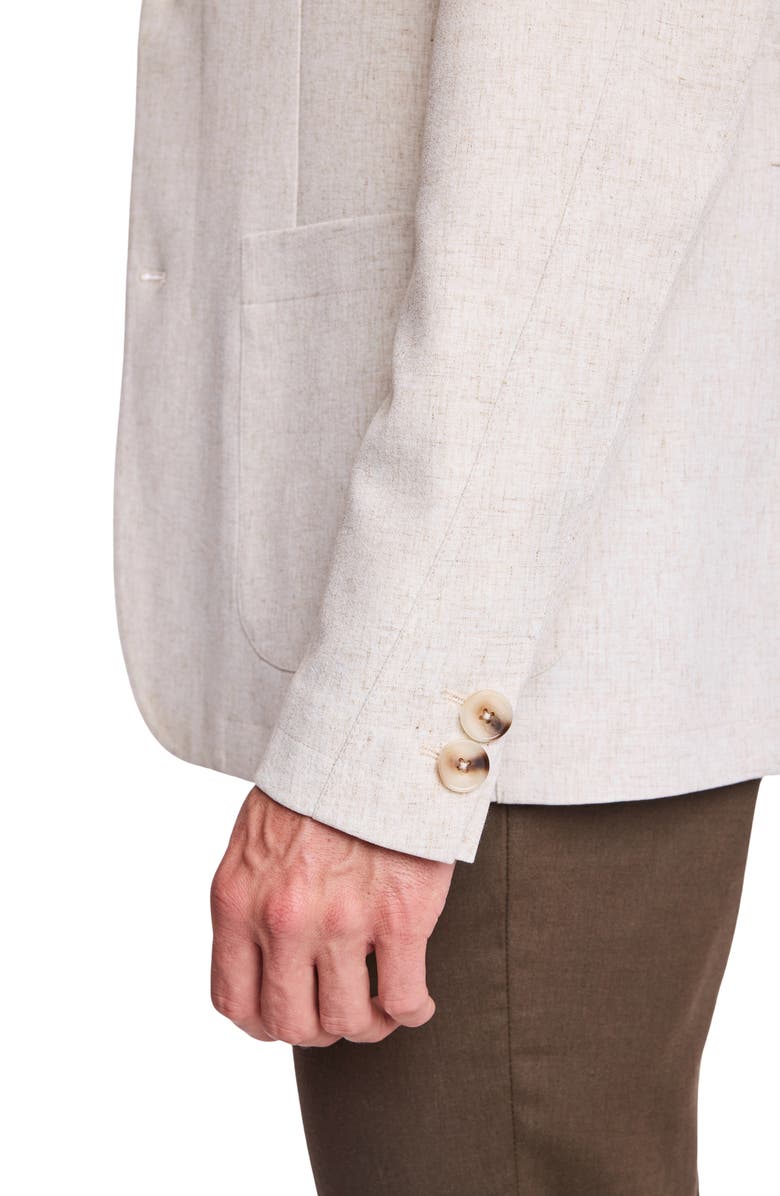 PAISLEY & GRAY New York City Linen Blend Suit Jacket, Alternate, color, Oat Linen Blend
