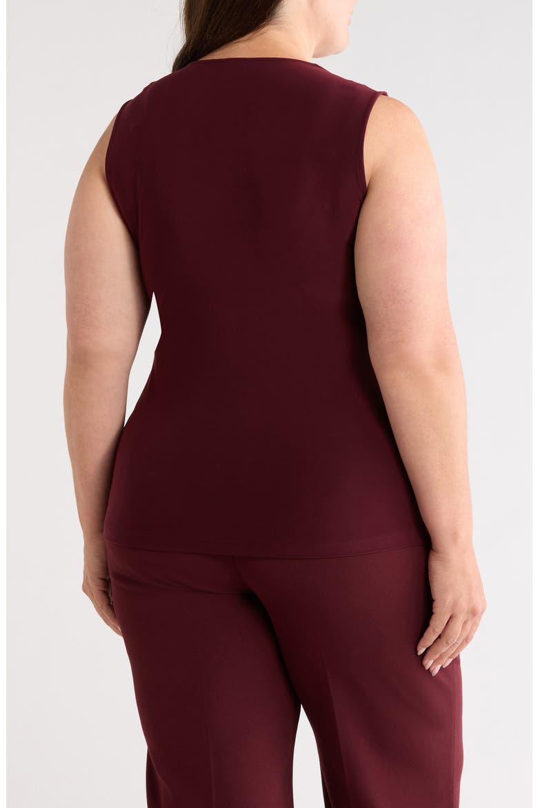 Lace Trim V-Neck Tank, Alternate, color, BAROLO