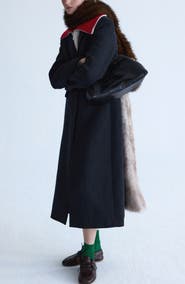 MANGO Tailored Wool Blend Coat