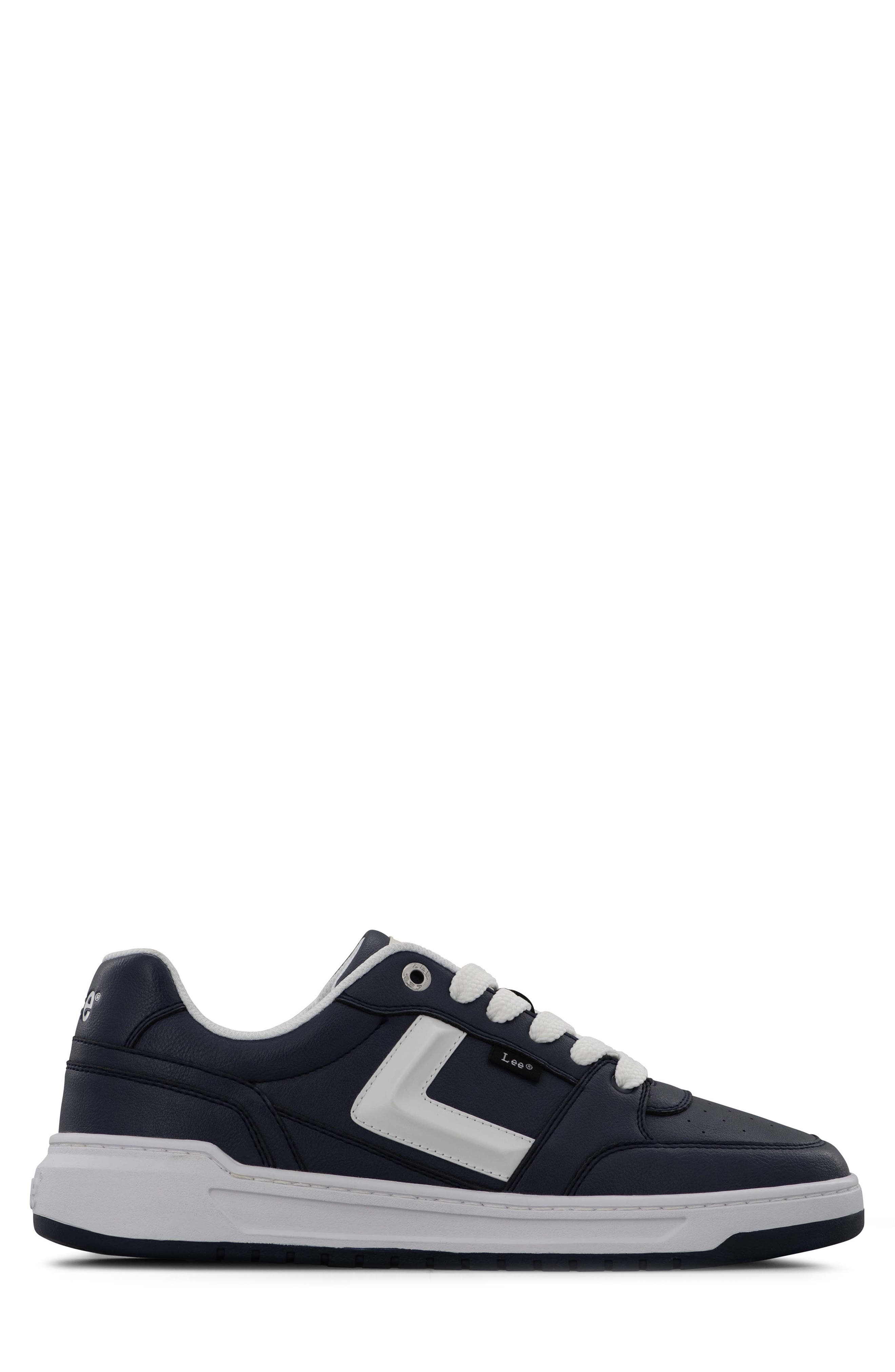 Prescot Low Top Sneaker, Alternate, color, NAVY/ WHITE