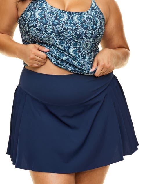 Adore Me Birdie Lotus High Rise Active Skort In Blue