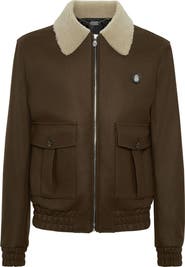 BILLIONAIRE Shearling Wool Jacket Men