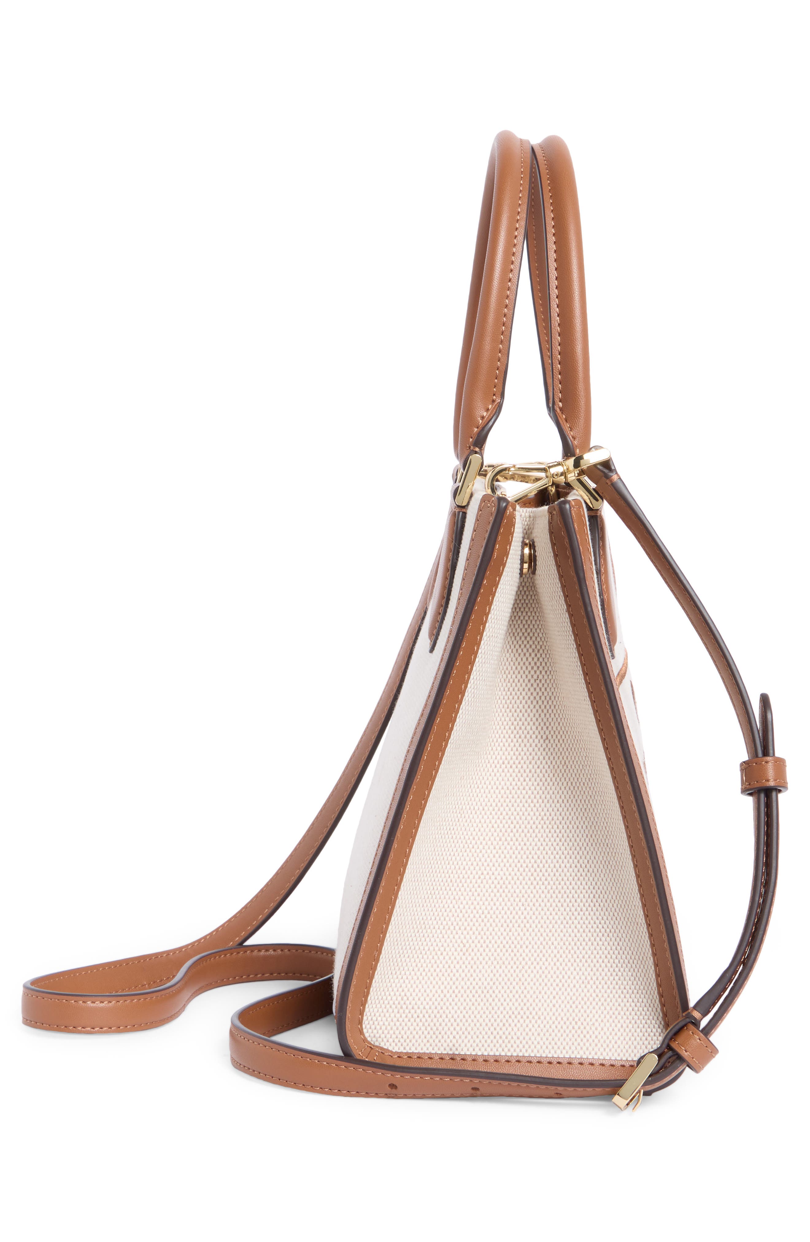 ellie small canvas tote bag, Alternate, color, WARM GINGERBREAD MULTI