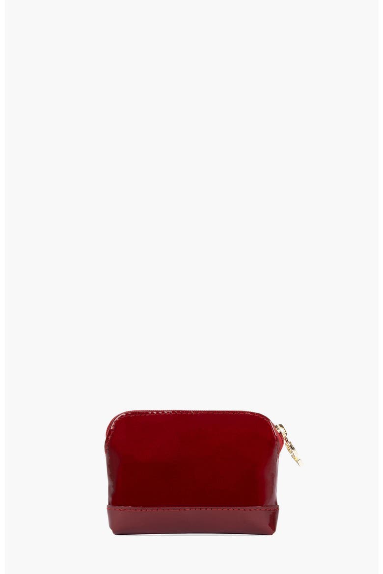 Midnight Rouge Patent Leather Coin Purse 250, Alternate, color, Red