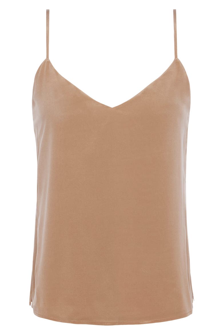 Jane Silk Charmeuse Camisole, Alternate, color, DARK CAPPUCCINO