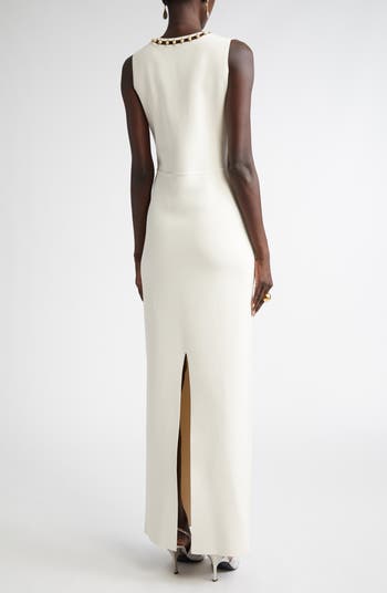 Embellished Milano Knit Gown