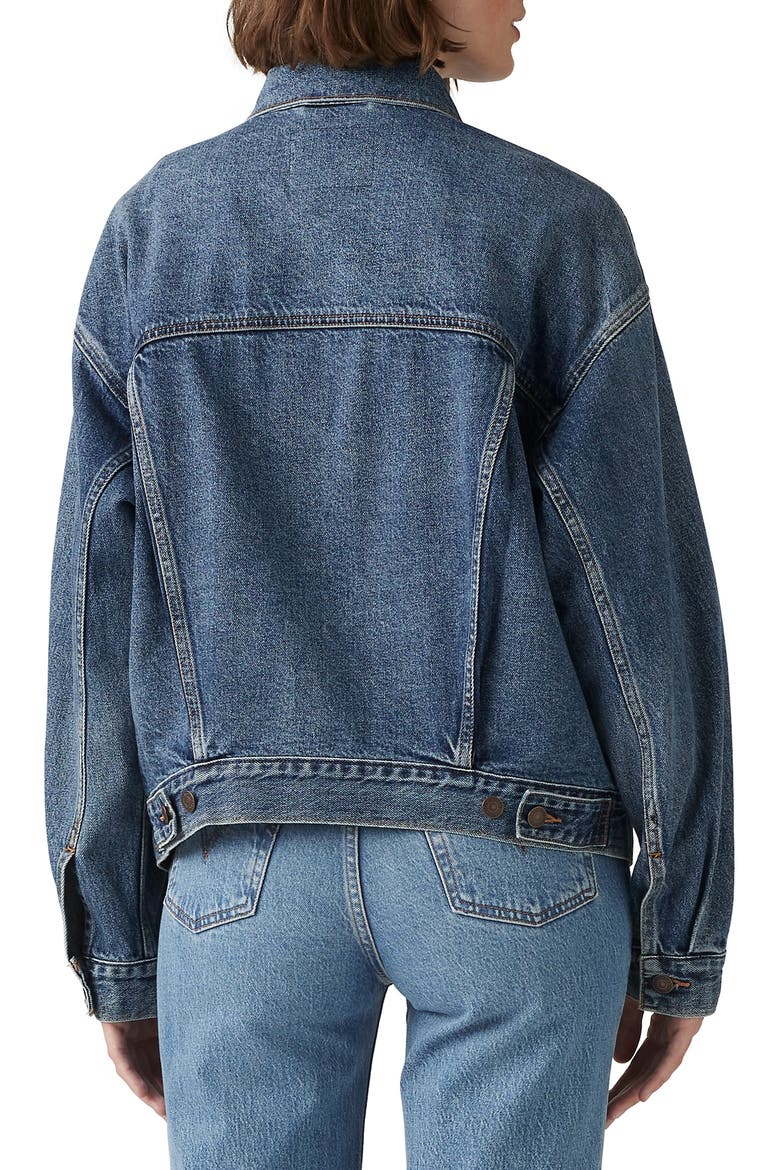 '90s Denim Trucker Jacket, Alternate, color, NATIVE SPEAKER