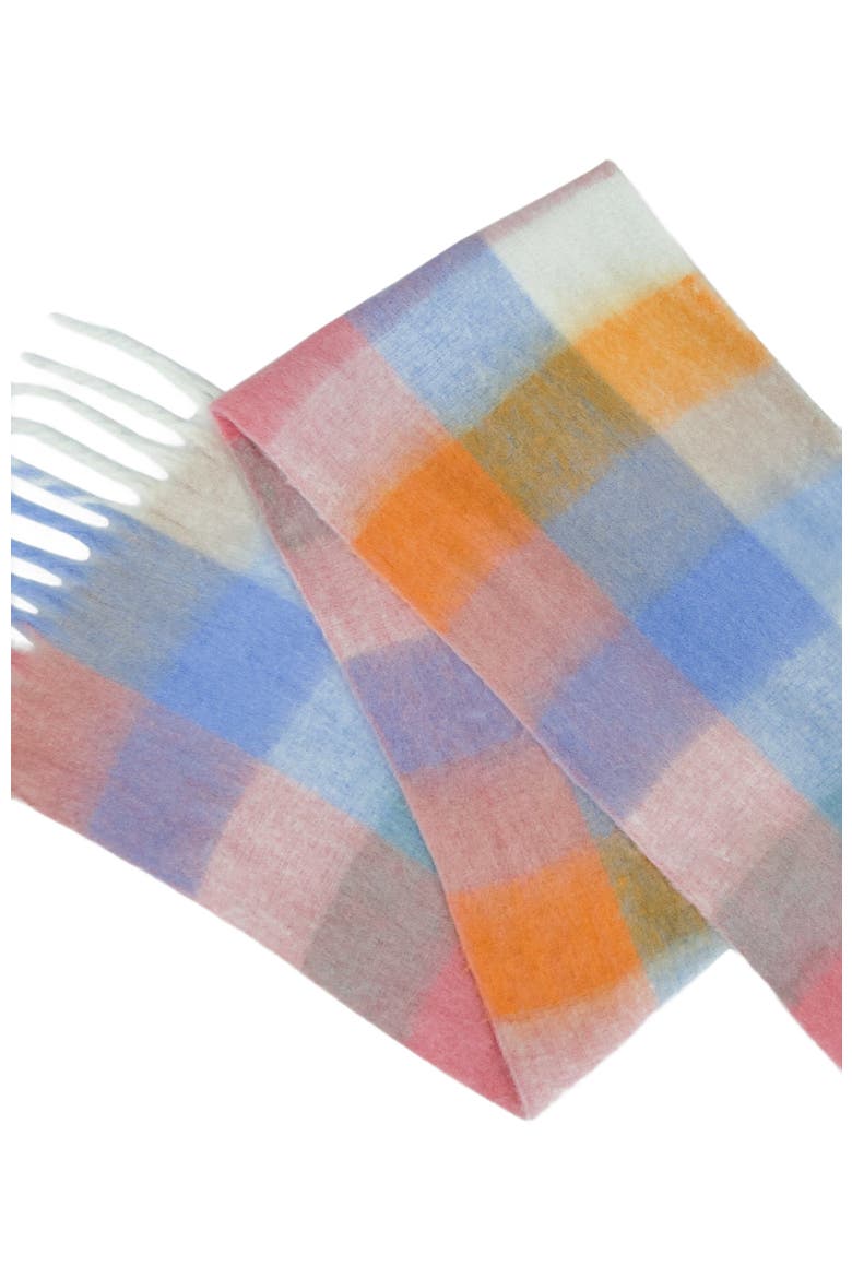 Vail Checkered Scarf, Alternate, color, Pink