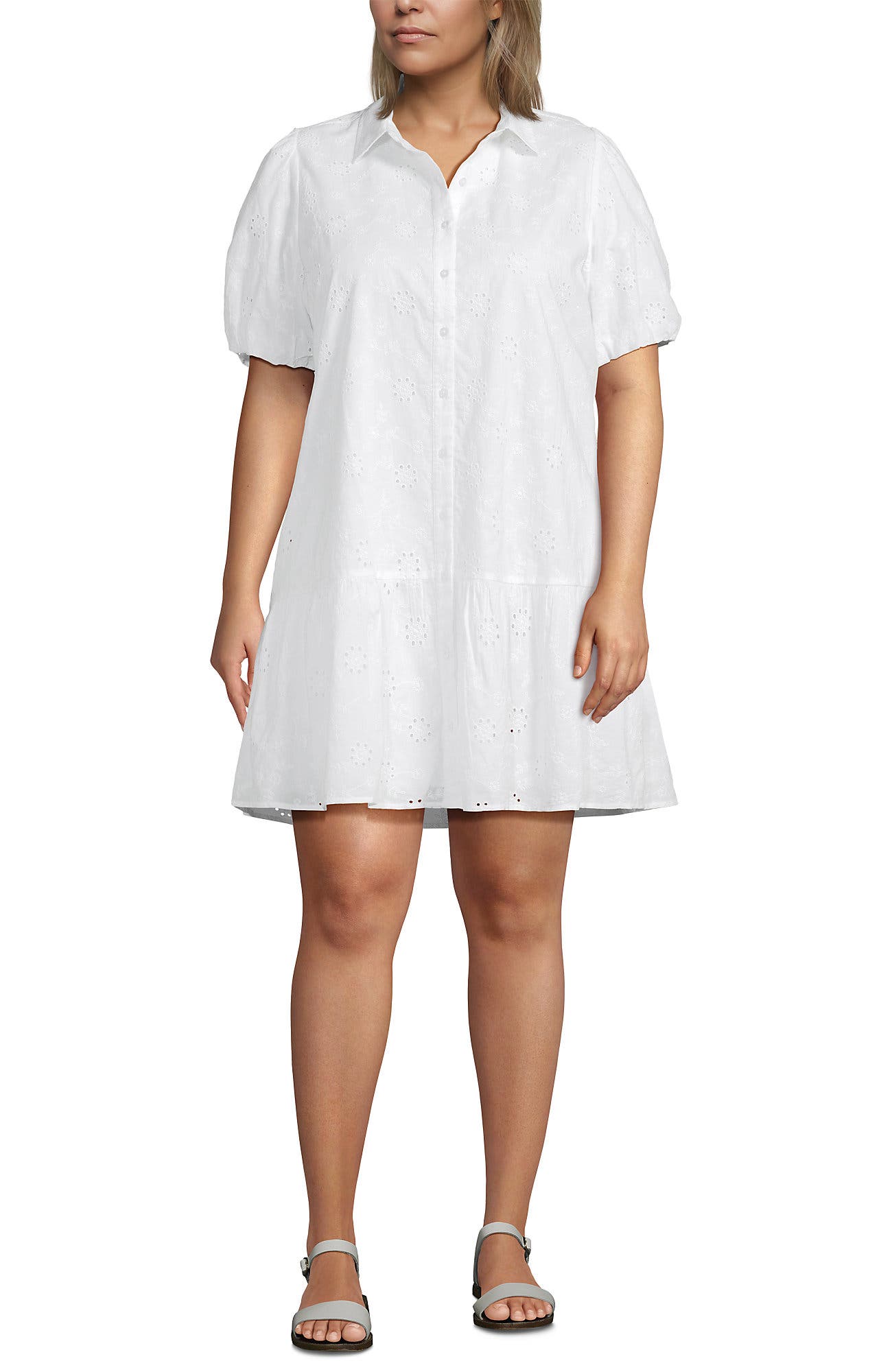 selected White Floral Eyelet
